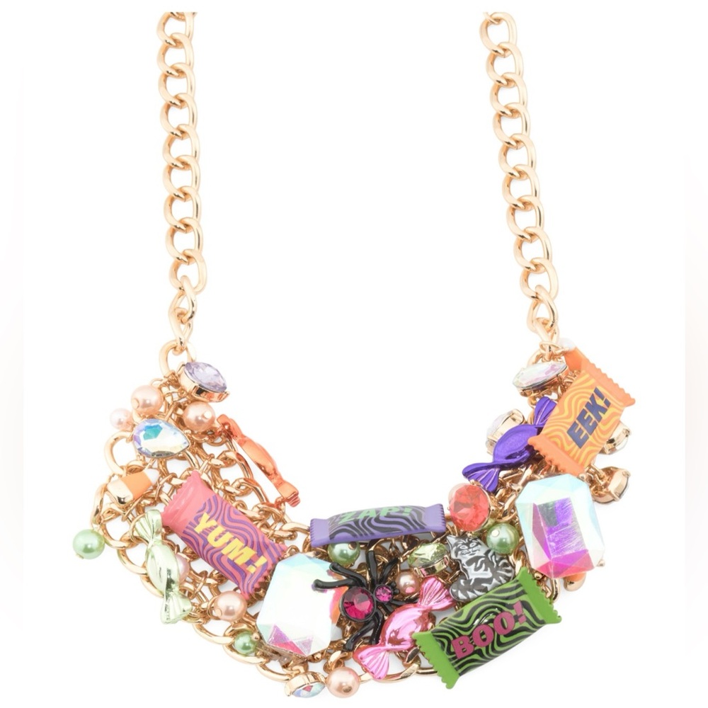 NWT Betsey Johnson Halloween Candy Necklace